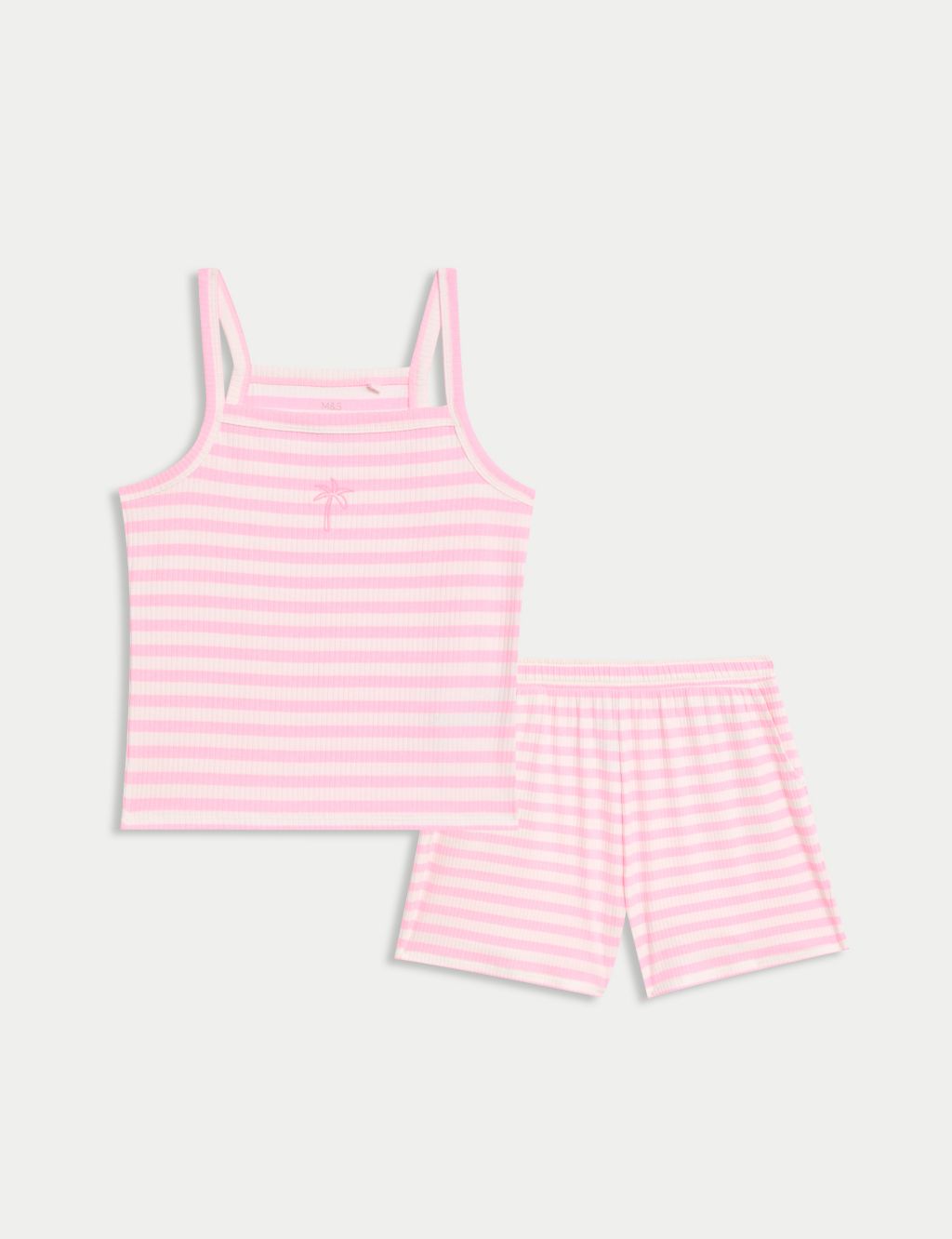 Cotton Rich Ribbed Top & Bottom Outfit (6-16 Yrs)