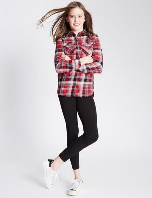 2 Piece Checked Shirt & Leggings Outfit (5-14 Years)