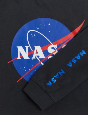 Girls M&S Collection Pure Cotton NASA™ Tops (6-16 Yrs) - Charcoal