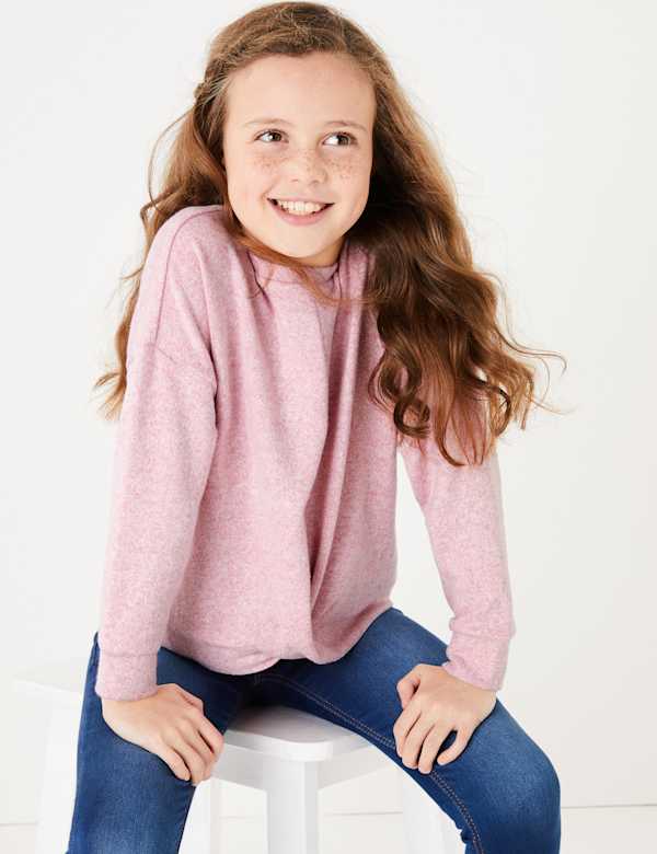 Twist Front Sweatshirt (6-16 Yrs)