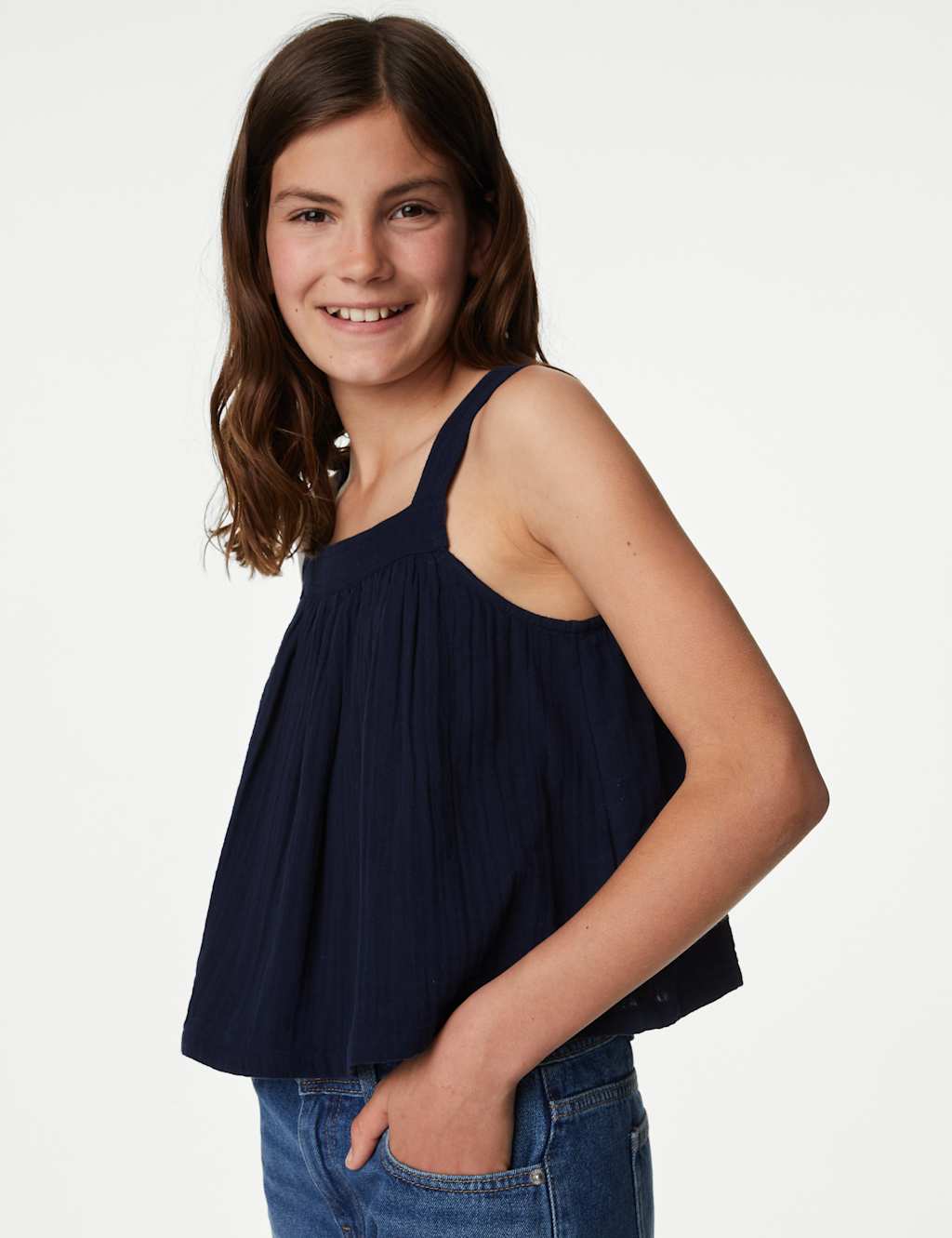 Pure Cotton Vest (6-16 Yrs) image 2