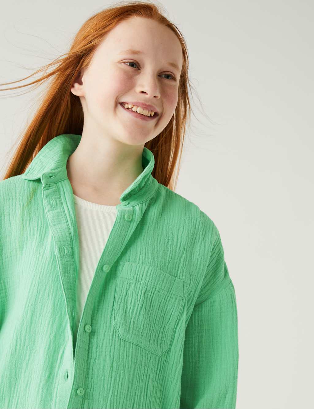 Pure Cotton Shirt (6-16 Yrs) image 2