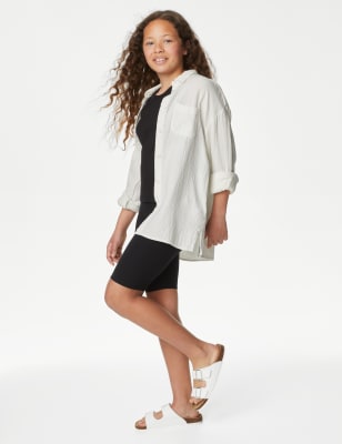 

M&S Collection Hemd aus reiner Baumwolle (6-16 J.) - Ivory, Ivory