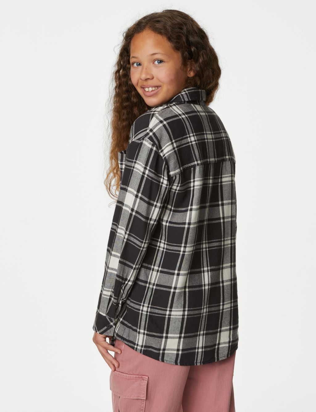 Cotton Rich Checked Shirt (6-16 Yrs) image 4