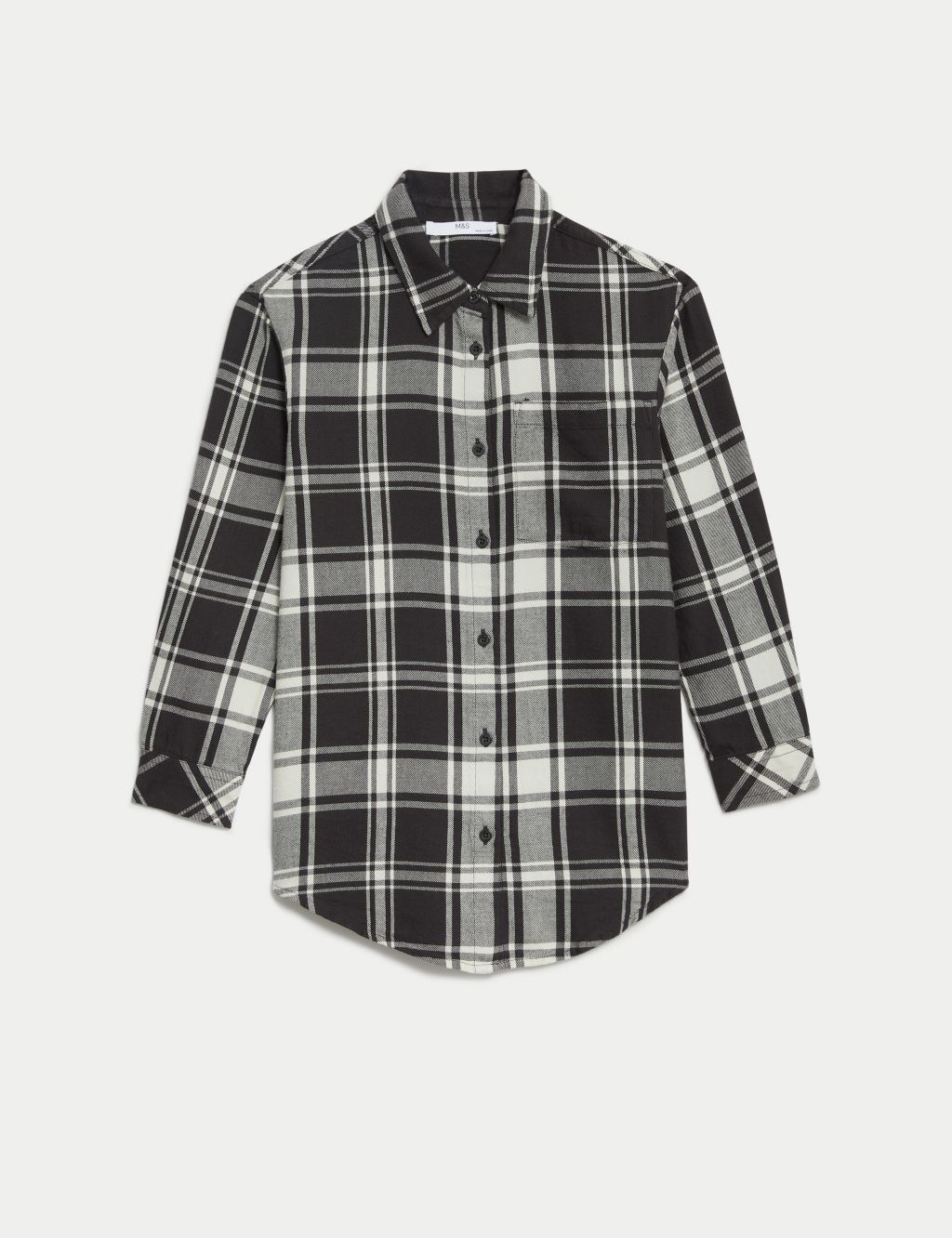 Cotton Rich Checked Shirt (6-16 Yrs) image 2