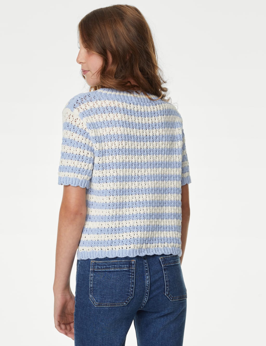 Cotton Rich Striped Knitted Jumper (6-16 Yrs) image 4