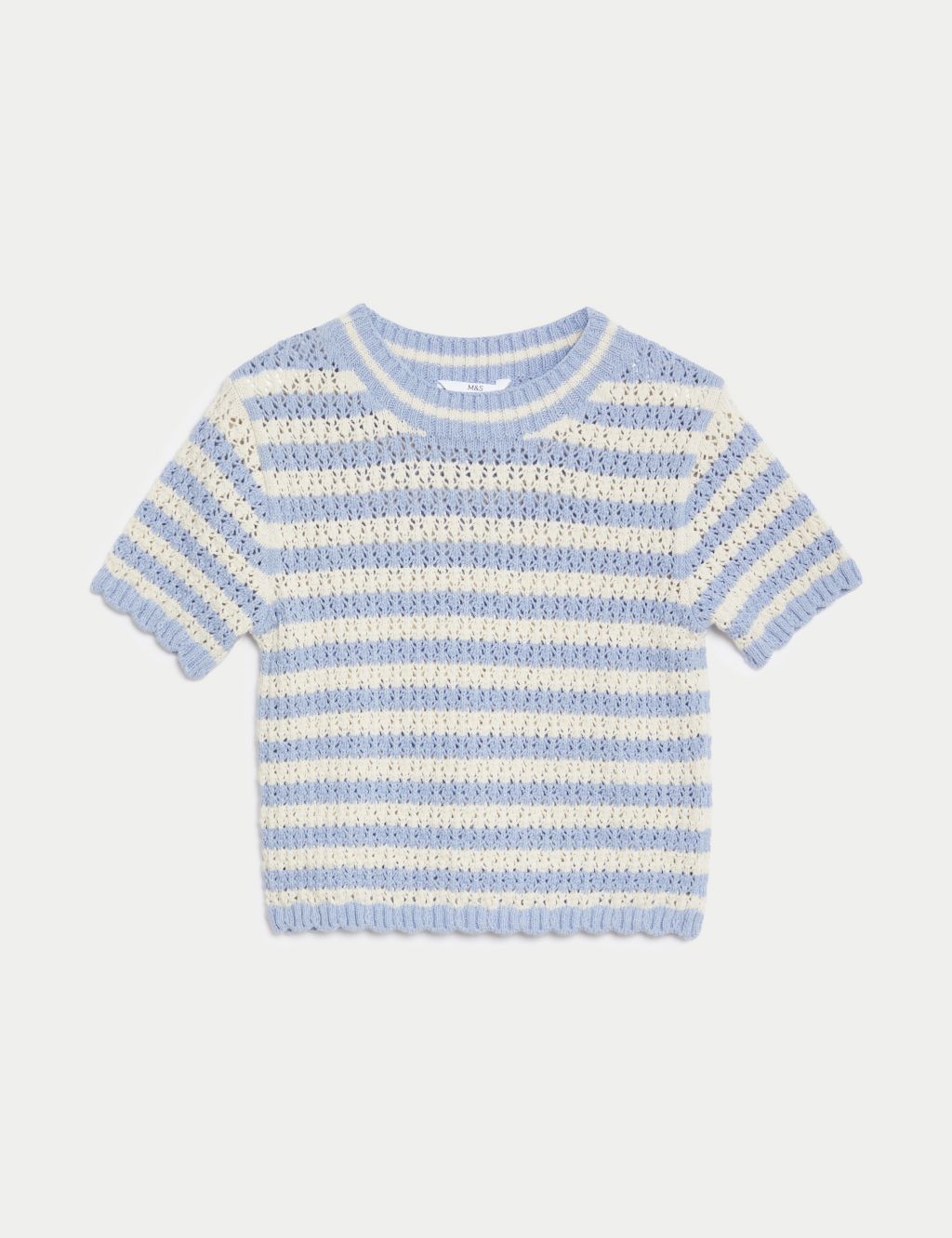 Cotton Rich Striped Knitted Jumper (6-16 Yrs) image 2