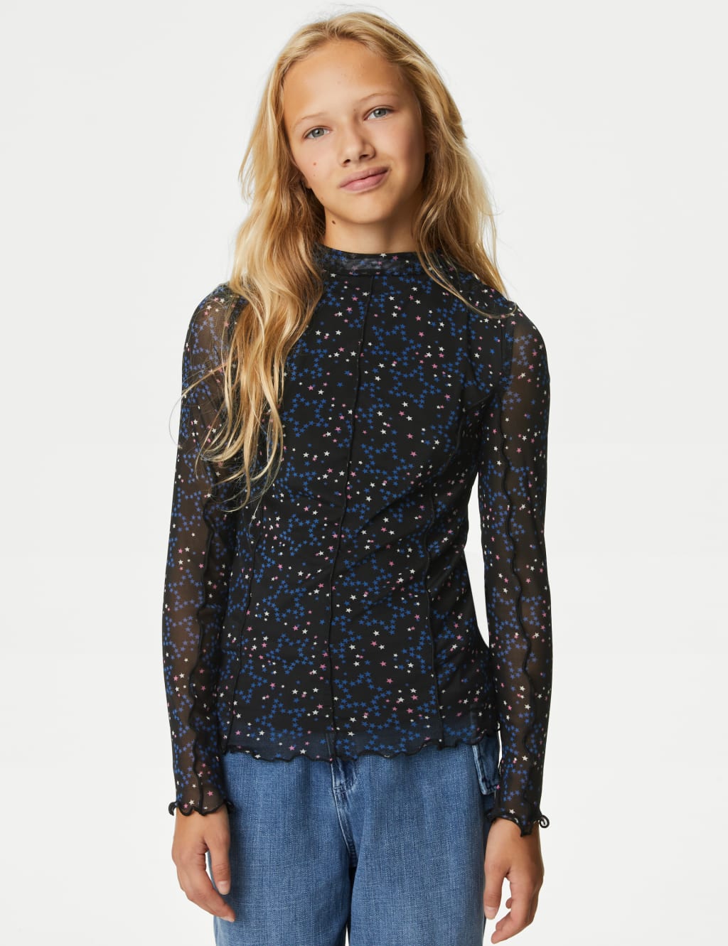Star Print Top (6-16 yrs) image 1