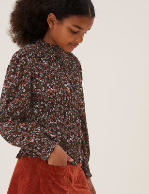 

M&S Collection Blusa floral con fruncido (6-16 años) - Multi, Multi