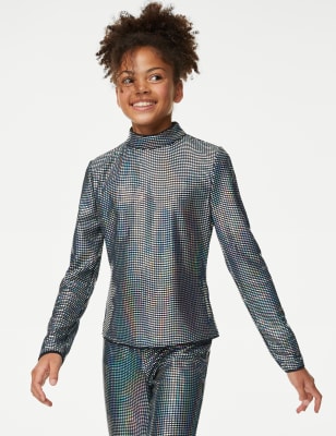 

M&S Collection Oberteil mit Folienprint (6-16 Jahre) - Silver, Silver