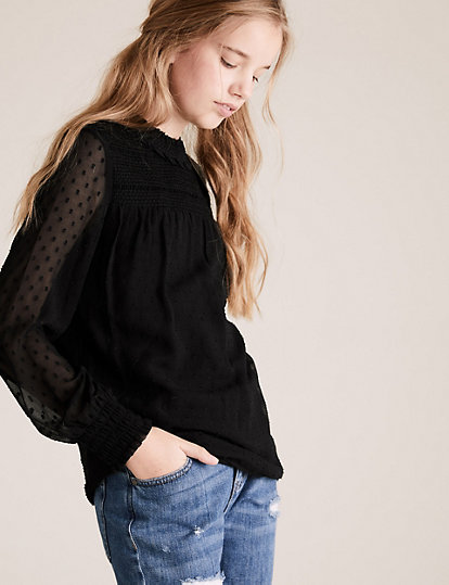 Textured Blouse (6-16 Yrs)