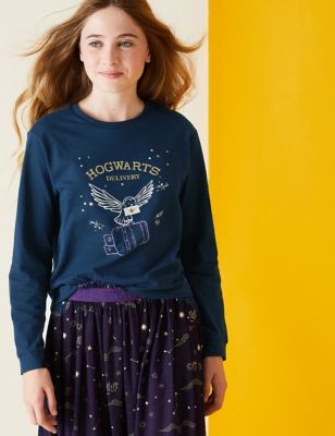 

Girls M&S Collection Harry Potter™ Pure Cotton Sequin Top (2-16 Yrs) - Navy, Navy