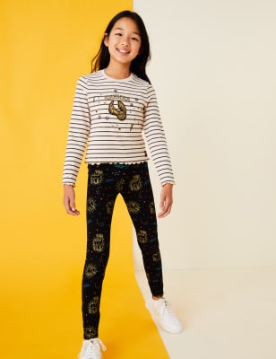 

Girls M&S Collection Harry Potter™ Golden Snitch Top (2-16 Yrs) - Cream Mix, Cream Mix