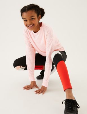 

Girls GOODMOVE Leopard Print Sports Top (6-16 Yrs) - Coral, Coral