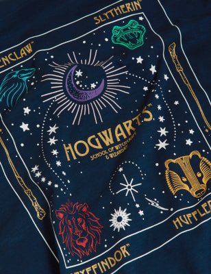 

M&S Collection T-Shirt aus reiner Baumwolle mit Harry Potter™-Motiv (6-16 J.) - Navy, Navy