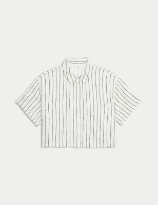 Pure Cotton Striped Shirt (6-16 Yrs)
