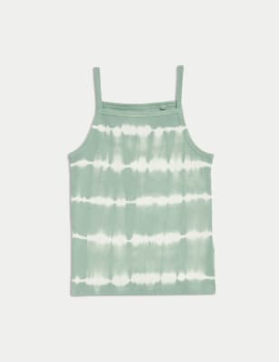 Cotton Rich Tie Dye Ribbed Vest (6-16 Yrs)