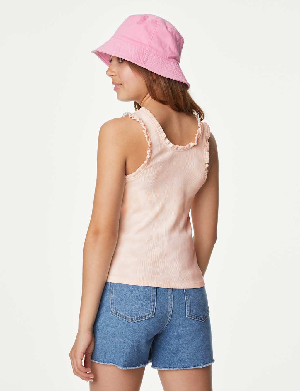 Cotton Rich Tie Dye Ribbed Vest (6-16 Yrs) image 3