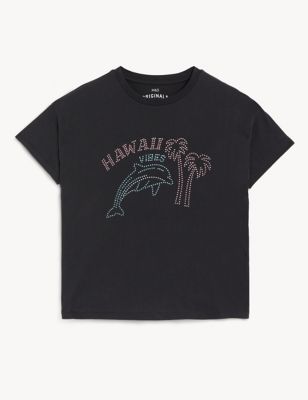 Pure Cotton Dolphin T-Shirt (6-16 Yrs)
