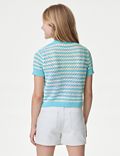 Pure Cotton Knitted Top (6-16 Yrs)
