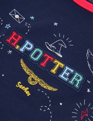 

Girls M&S Collection Harry Potter™ Cotton Rich T-Shirt (2-16 Yrs) - Navy, Navy