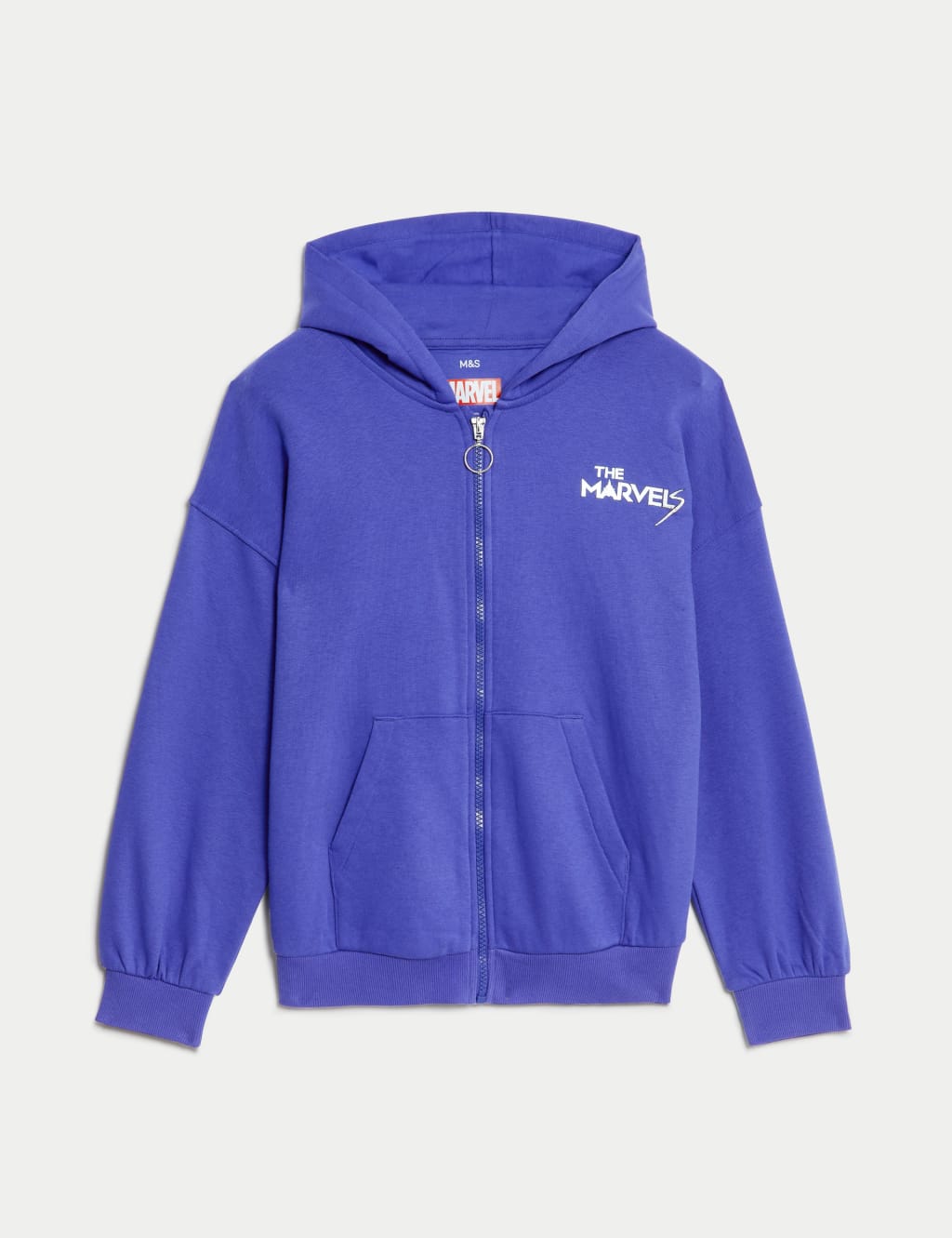 Cotton Rich Marvel™ Print Zip Hoodie (6-16 Yrs) image 2