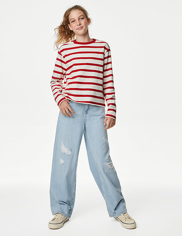 Pure Cotton Striped Top (6-16 Yrs) - JP