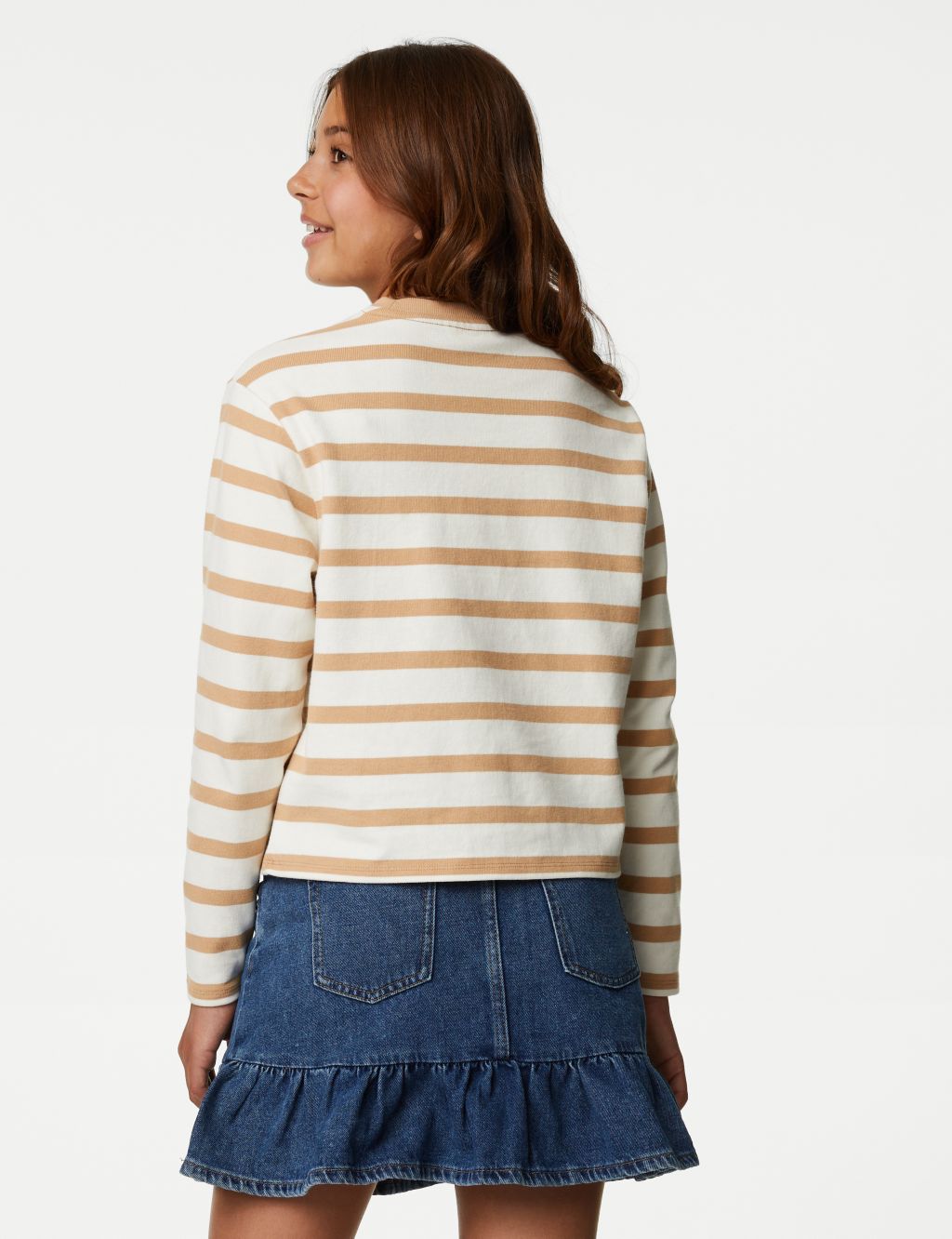 Pure Cotton Striped Top (6-16 Yrs) image 4