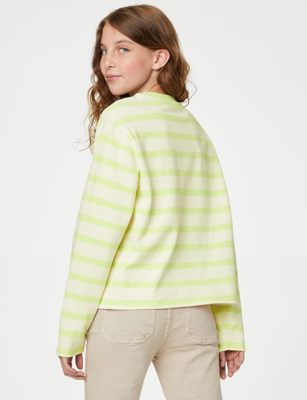 Pure Cotton Striped Top (6-16 Yrs) image 4