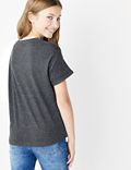 Cotton Sequin Daisy T-Shirt (6-16 Yrs)