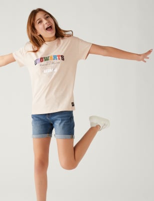 

Girls M&S Collection Pure Cotton Harry Potter™ T-Shirt (6-16 Yrs) - Calico, Calico