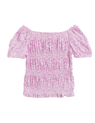 

M&S Collection Top fruncido floral (6-16 años) - Pink Mix, Pink Mix