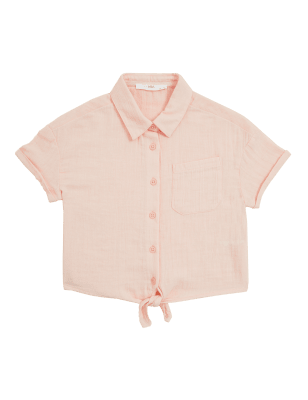 

M&S Collection Camisa 100% algodón (6-16 años) - Coral, Coral