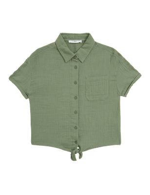 

Girls M&S Collection Pure Cotton Shirt (6-16 Yrs) - Khaki, Khaki