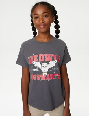 Harry Potter™ Pure Cotton Hedwig T-Shirt (6-16 Yrs) - AL
