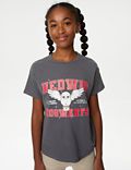 T-Shirt aus reiner Baumwolle mit Harry Potter™ Hedwig-Motiv (6–16 J.)