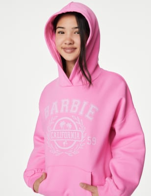 Sudadera con capucha algodón de Barbie™ (6-16 años) | M&S ES