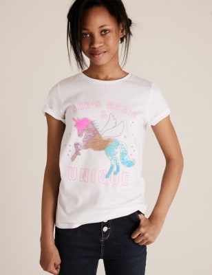 unicorn sequin t shirt