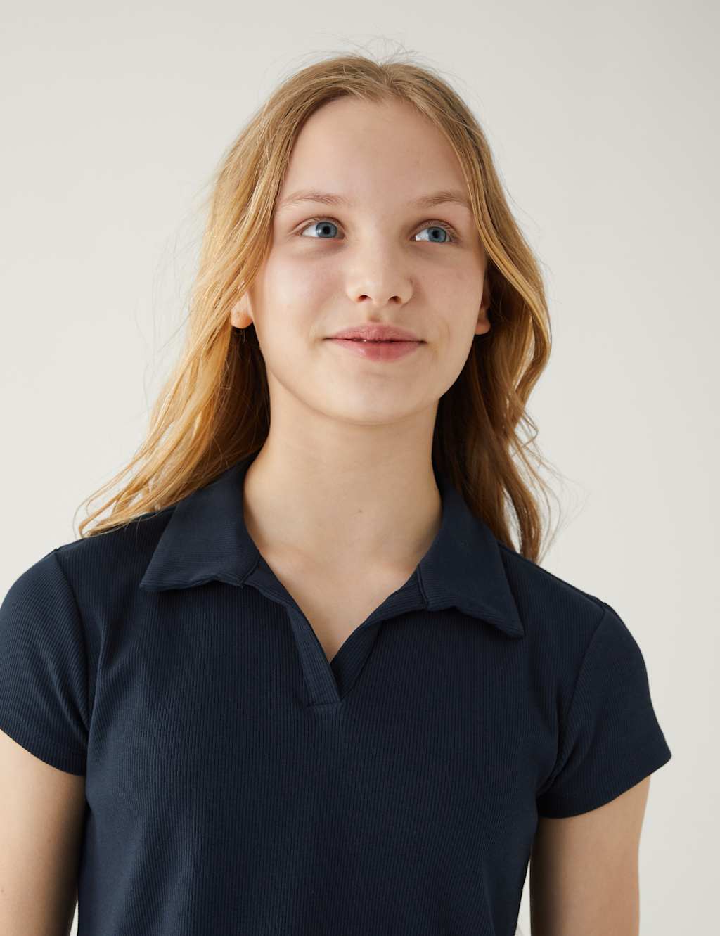 Cotton Rich Ribbed T-Shirt (6-16 Yrs) image 2