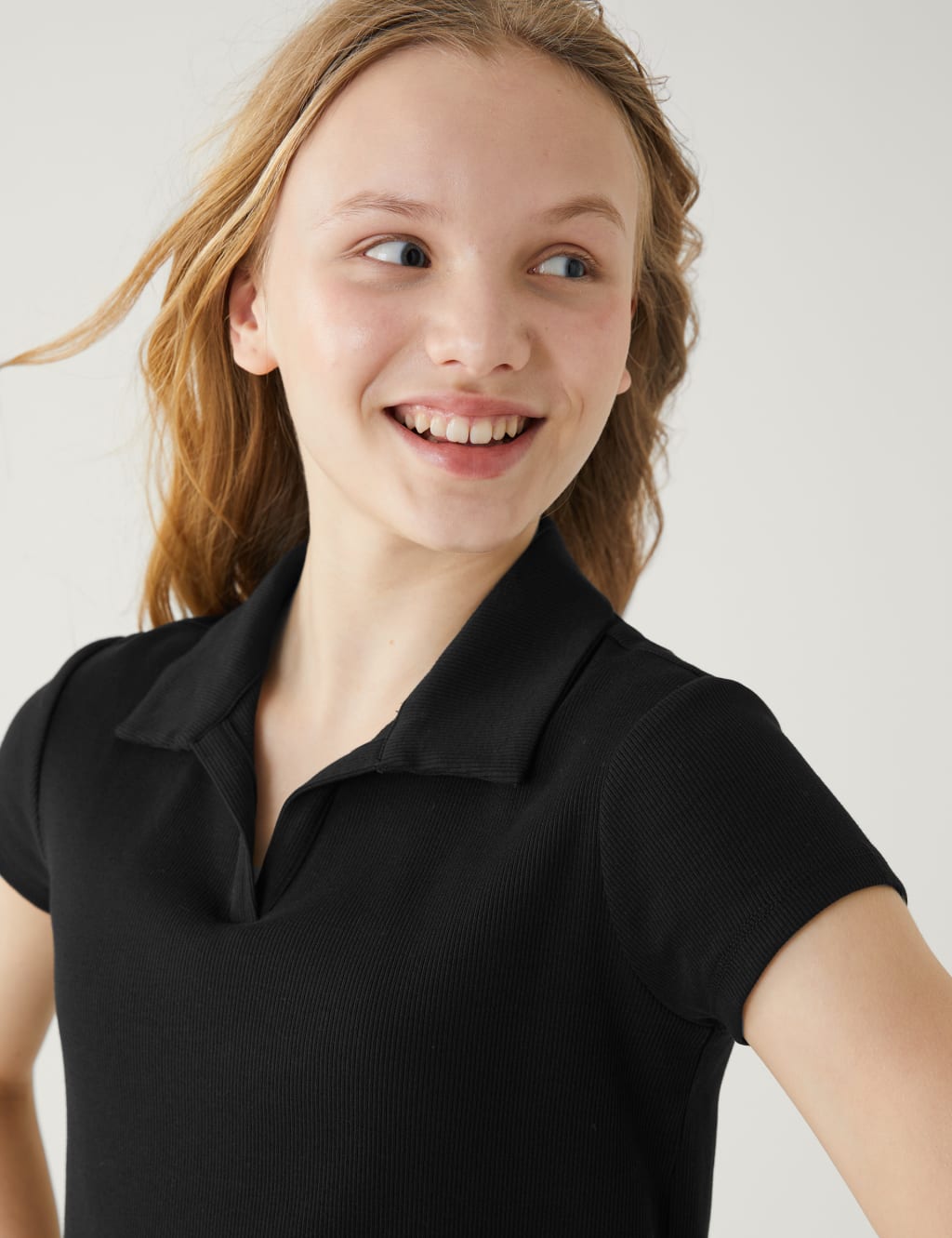Cotton Rich Ribbed T-Shirt (6-16 Yrs) image 2