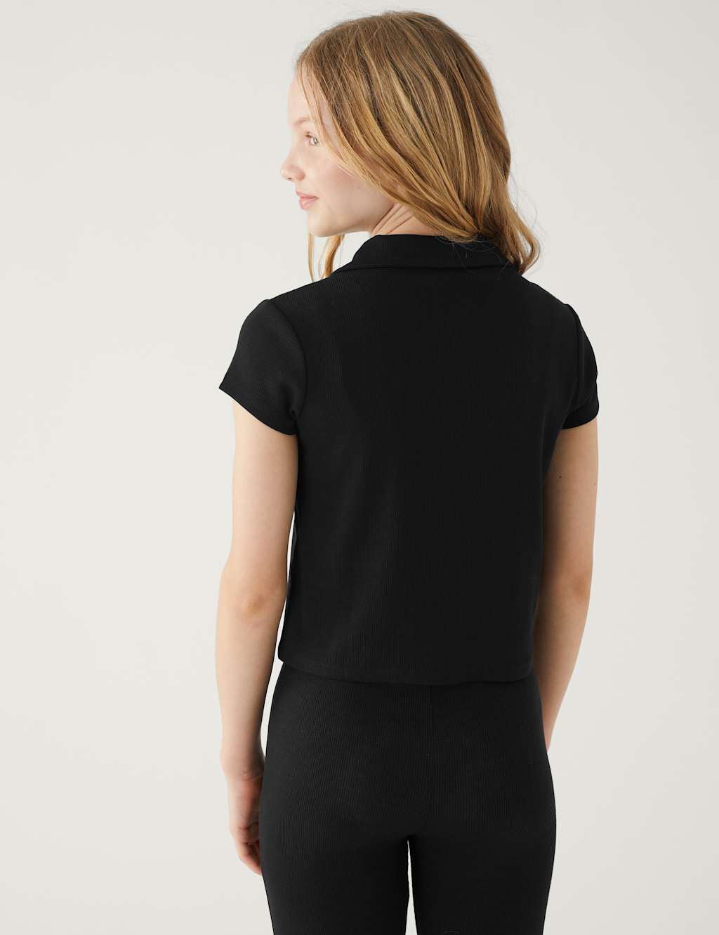 Cotton Rich Ribbed T-Shirt (6-16 Yrs) image 3