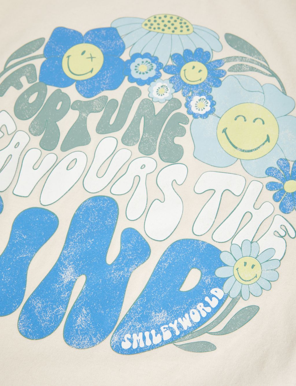 Pure Cotton SmileyWorld® Slogan Shirt (6-16 Yrs) image 5