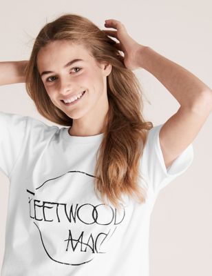 T-shirt 100 % coton à motif Fleetwood Mac™ (du 6 au 14 ans) - Black