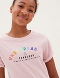 Pure Cotton Rainbow Slogan T-Shirt (6-16 Yrs)