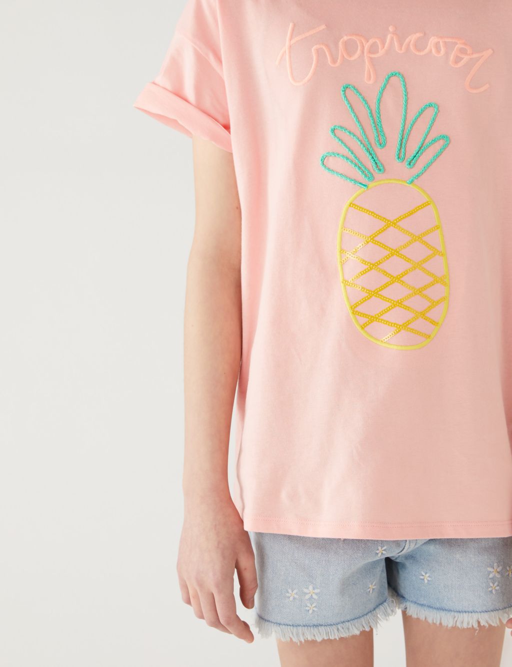 Pure Cotton Pineapple T-Shirt (6-16 Yrs) image 2