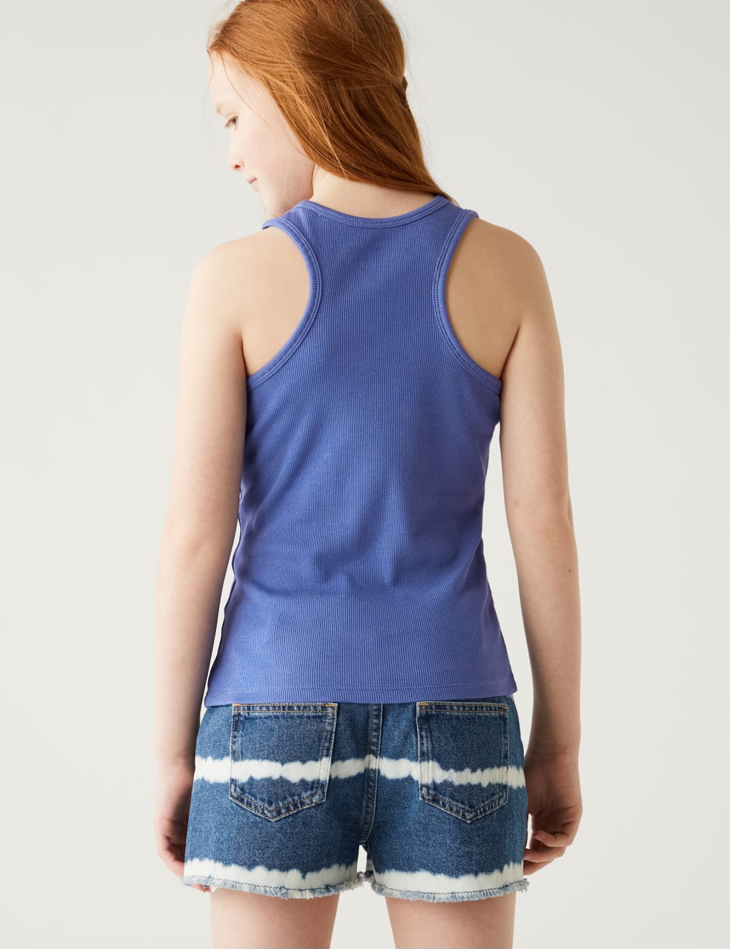 3pk Cotton Rich Ribbed Vests (6-16 Yrs) image 2