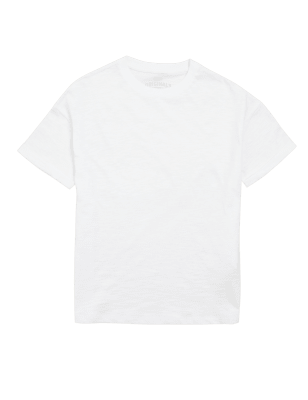 

Girls M&S Collection Pure Cotton T-shirt (6-16 Yrs) - Ivory, Ivory