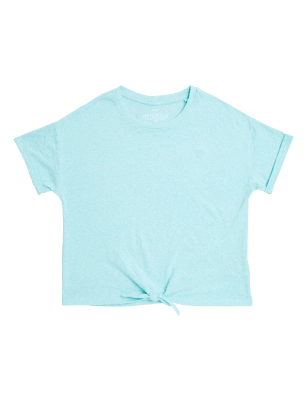 

Girls M&S Collection Cotton Rich Neppy T-Shirt (6-16 Yrs) - Aqua, Aqua