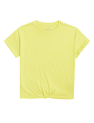 

M&S Collection Camiseta de algodón jaspeada (6-16 años) - Yellow, Yellow