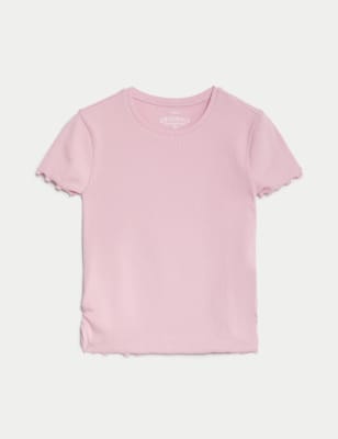 Cotton Rich Ruched T-Shirt (6-16 Yrs)